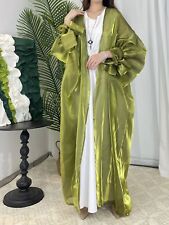 Dubai Open Kaftan Abaya Women Long Dress Evening Muslim Kimono Robe Party Gown