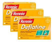 x3 Rennie Deflatine Sugar Free