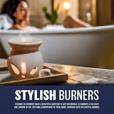 4 X CERAMIC OIL BURNER WAX