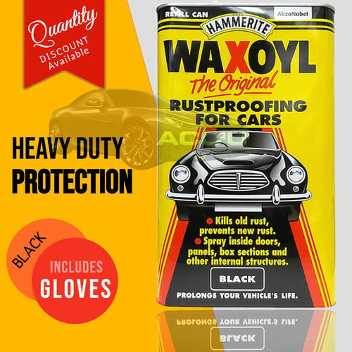 Hammerite waxoyl black car - hammerite,