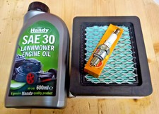 Belle PCLX320 Wacker Plate Service Kit Oil Air filter & Sparkplug GX100 engine