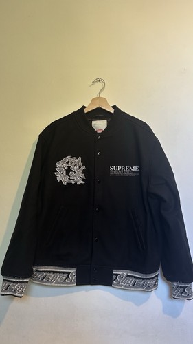 Supreme stash varsity jacket - stash,