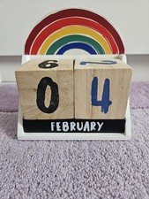 George rainbow wooden block
