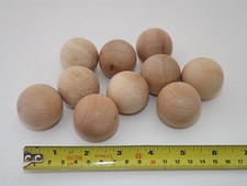 40mm (Pack of10) Birch Hardwood Wooden Balls for art / craft / potpourri etc