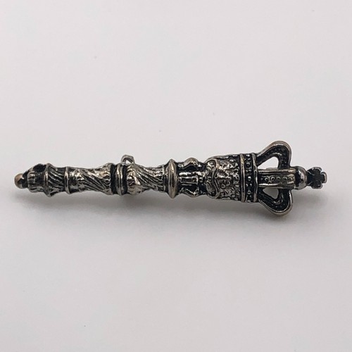 Vintage royal scepter brooch - scepter,