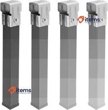 WOLFPACK Set of Square Bed Base Legs (4 Units) 30x30 mm tube for bed base