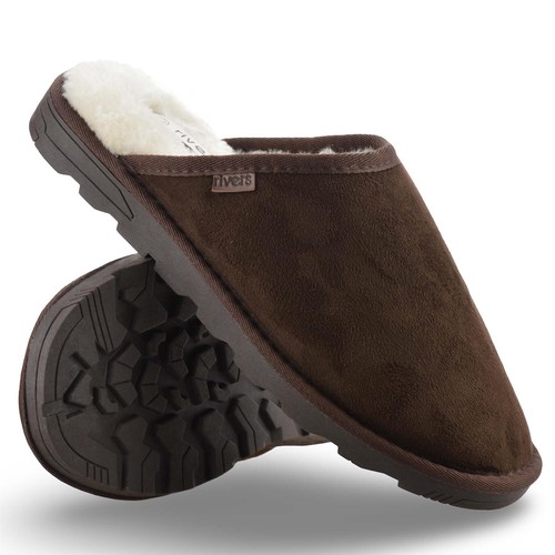 Mens slippers fur lined - slippers,