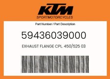 KTM Genuine Exhaust Flange Cpl. 450/525 03 - 59436039000