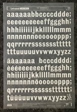 LETRASET Lettering 72pt GROTESQUE 9 lowercase  #125  WHITE Rub On Dry Transfers