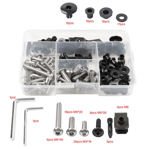 Screw fairing bolt kit - kit, fit