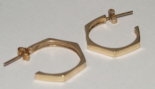 9ct yellow gold creole hoop - 9ct,