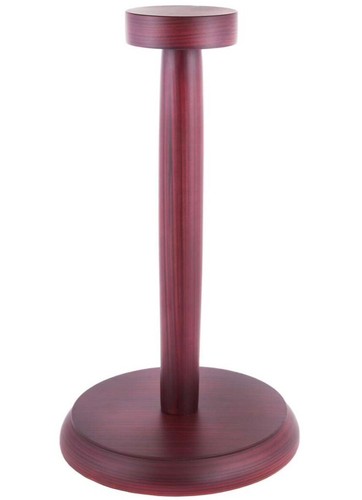 Brown wooden helmet - brown, display