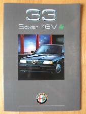 ALFA ROMEO 33 BOXER 16v Cloverleaf orig 1990 UK Mkt Glossy Sales Brochure