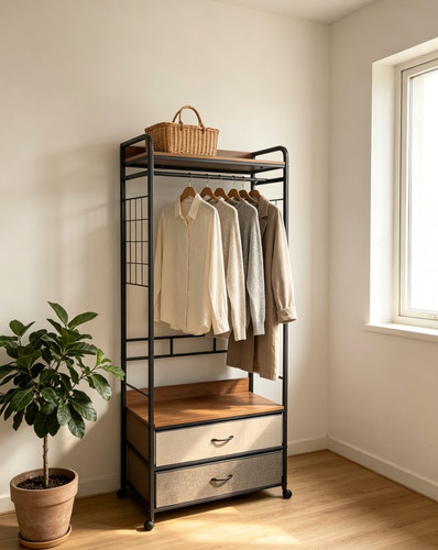 Rolling garment rack clothes - rack,