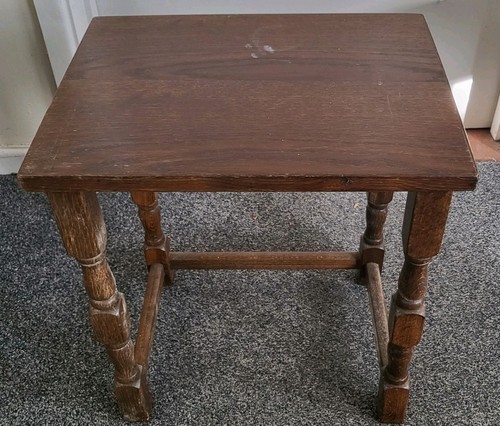 Vintage oak small side - oak, table