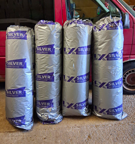 Silver multi foil insulation - silver,
