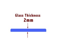 WATCH GLASS FLAT CRYSTAL FACE
