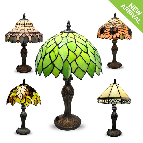 Tiffany style table lamp - table,