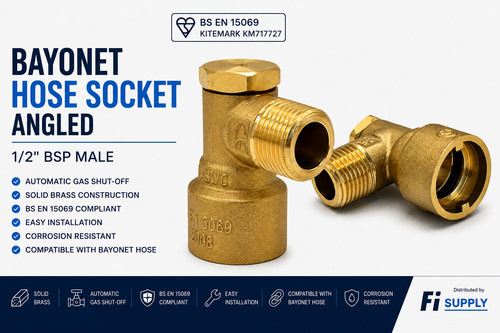 Bayonet hose socket angled - hose,