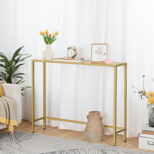Console table tempered glass - console,