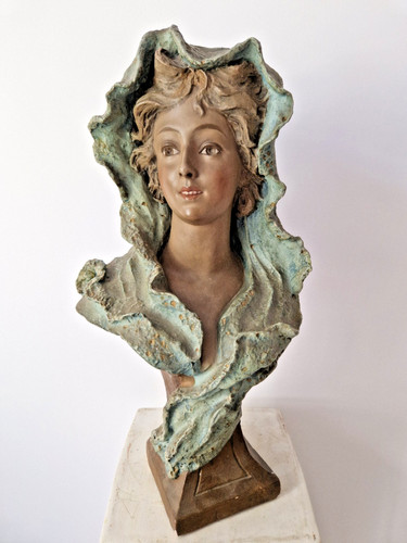 Antique french bust patina - french,
