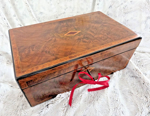 Antique georgian c1840s inlaid - georgian,