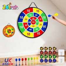 Dart ball Board Dartboard Darts Party Game Toy Play Set Kids Children 26 Inch UK