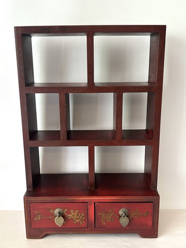 Vintage chinese display shelf - display,