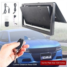 Car Front+Rear Plate Frame Holder with Wireless Remote US Standard For Car Shows