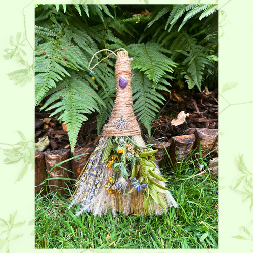 Handmade altar besom broom - handmade,