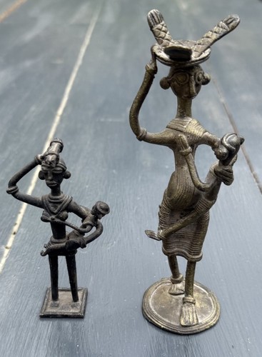 Old bronze brass women - x,