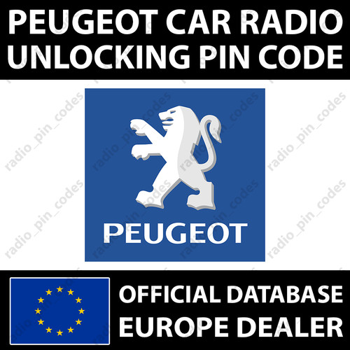 Peugeot radio pin - peugeot, 206