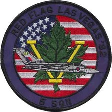 5 Squadron Royal Air Force Operation Red Flag Embroidered Patch Badge - LAST FEW