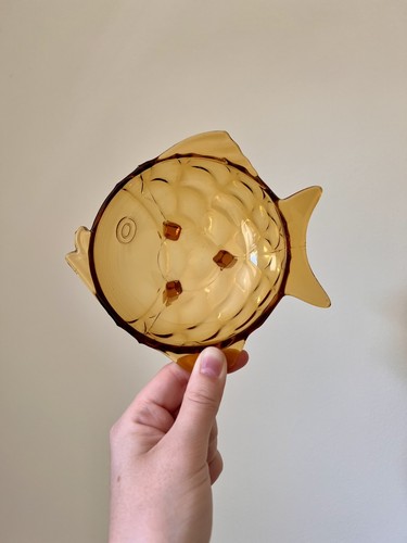 Vintage 70s art deco amber - 70s,