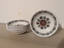 6 X Vintage Broadhurst 1970's Romany Cereal Bowl Kathie Winkle
