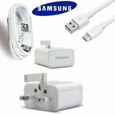 Official Genuine Samsung EP-TA50 USB UK Main Charger Plug Adapter USB C Cable