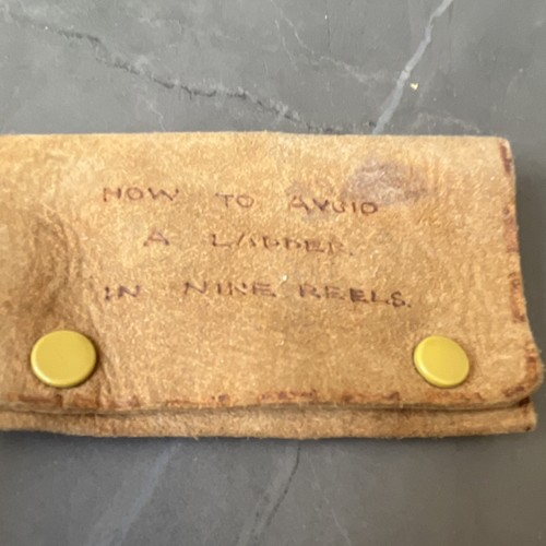 Vintage leather sewing needle - vintage,