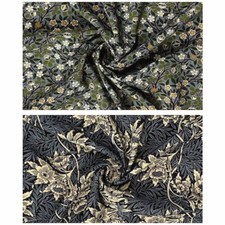 WILLIAM MORRIS PRINT VISCOSE DRESSMAKING FABRIC - 2 DESIGNS * 140cm Wide * 10...