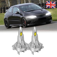 For Honda Civic MK8 FN FN2 R 2005-2011 H7 LED Headlight Bulbs White Lamp Light