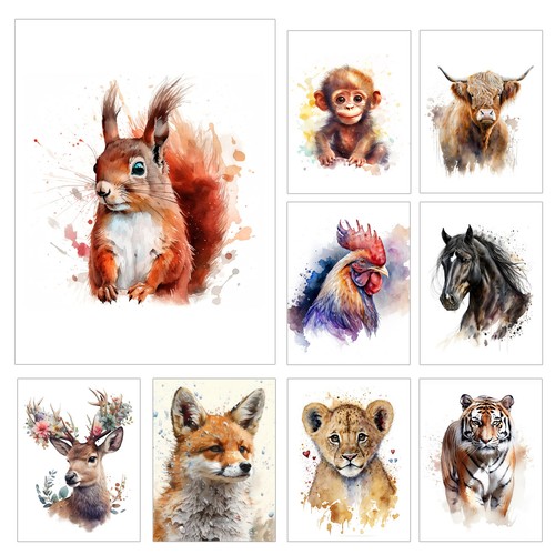 Lovely animal wall - art, metal