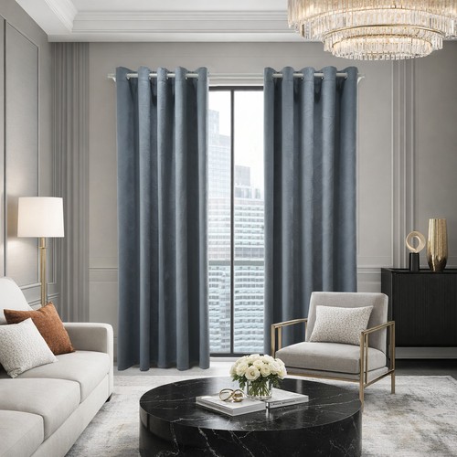 Blackout curtains pair ring - blackout,