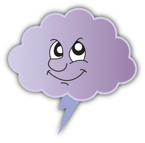 Cloud zipper smile - zipper, evil