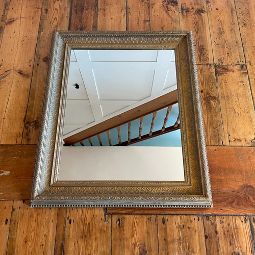 Antique wooden wall mirror - wall,