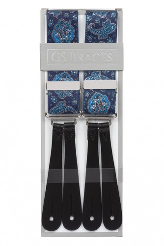 New blue paisley trouser - new,