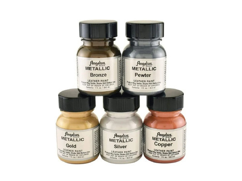 Metallic acrylic leather paint - metallic,