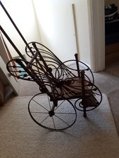 Dolls chair C1800's. Wicker /