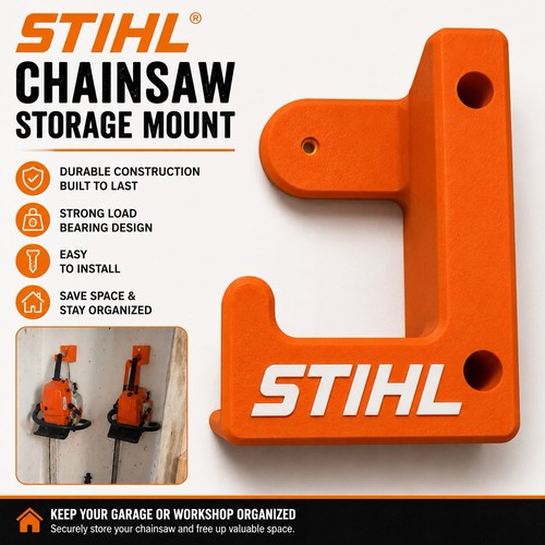 Chainsaw wall mount - wall, hook