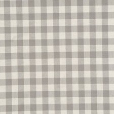 Gingham Check Grey Fabric