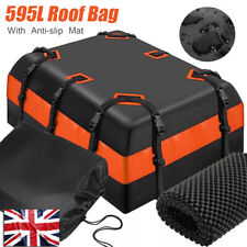 595L Huge Car Rooftop Rack Cargo Carrier Luggage Bag Storage Box Waterproof Mat