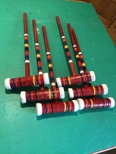 Set of 6 Vintage Wooden